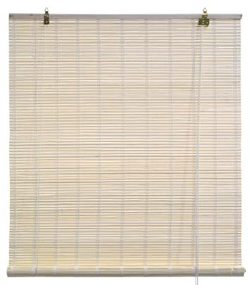 HERSIG - Estor Enrollable de Bambú Natural 100 x 180 cm - Persiana Enrollable Interior y Exterior - Estilo Natural para Ventanas - Privacidad, Resistencia y Fácil Instalación - Natural