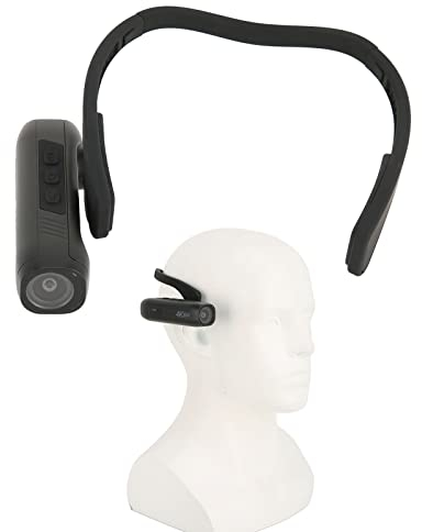 Dpofirs Caméscope 4K Caméra Vlog pour Les Concepteurs Ingénieurs en électricité Peintre Maquilleurs, Caméra Mains Libres Montée sur la Tête, Contrôle de L'application Wi-FI