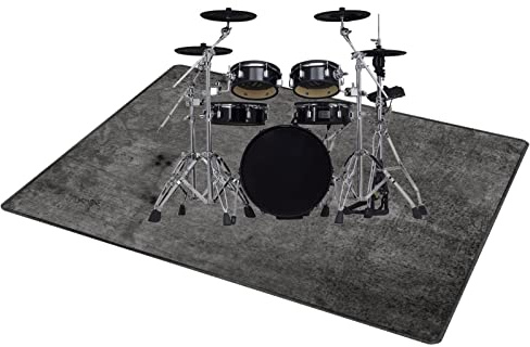 QQDD Drum-Teppich Schlagzeugteppich Trommel Schallschutz Teppich rutschfeste Matte für E Drum Schlagzeug Elektronisch Snare Teppich Snare Drum Musikinstrumente Schalldicht Teppiche (80CM - 200CM)