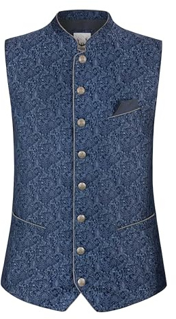 Stockerpoint Edward Gilet Traditionnel, Bleu, 52 Homme