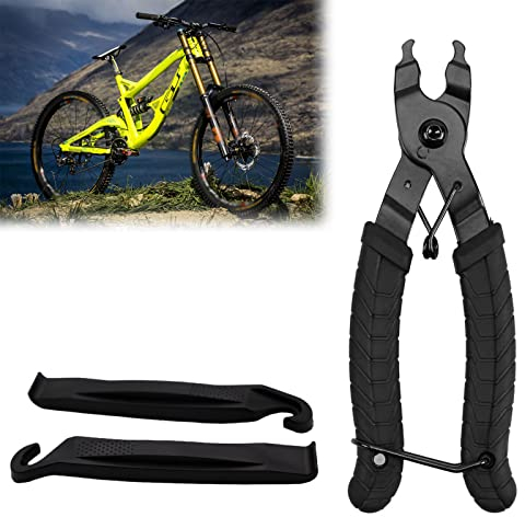 Pince Attache Rapide Chaine Velo,Derive Chaine Velo,Lien de VéLo Pince,Chain Plier Chaînette Manquante 2 en 1 Opener Closer Remover Pince/Outil de Chaîne de Vélo Compatible avec Toutes les Chaînes