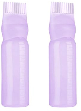 Haaröl Applikator | 2/3/4 Stück Hair Oil Applicator Bottle | Applikator Flasche Haare mit abgestufter Skala | öl Applikator Haare Haarfärbemittelkamm Flasche Applikator für Haarfärben, Familiensalon
