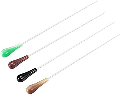 XYWHPGV Musik Dirigent Taktstock Orchester Taktstock 39cm Länge Rot Schwarz Grün Harz Griff Musik Dirigieren Taktstock 4 Stück(92814 b88d2 24dfa 43bb2 547f1 4c742