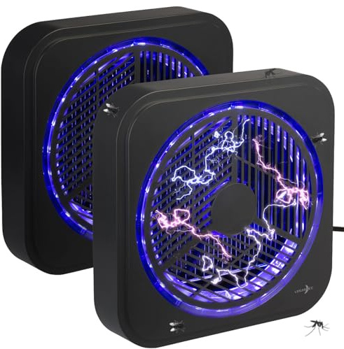Lunartec UV-Mückenlampe: 2er Set UV-Insektenvernichter zur Wandmontage, mit Selbstreinigung (Moskito Killer Insektenvernichter, Moskito Killer Lampen)