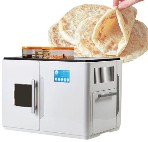 Fully Auto Pancake Machine, Roti Makering, One Key to Make 20 Pcs/One Time for Chapati, Tortilla Maker, 1800W Electric Flour Tortilla Maker, Tortilla Press Cooker,110V