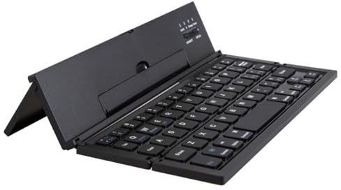 Tynmoel Tastiera Bluetooth Pieghevole da Viaggio Portatile Mini Tastiera BT Wireless per Telefono Cellulare Tablet Computer