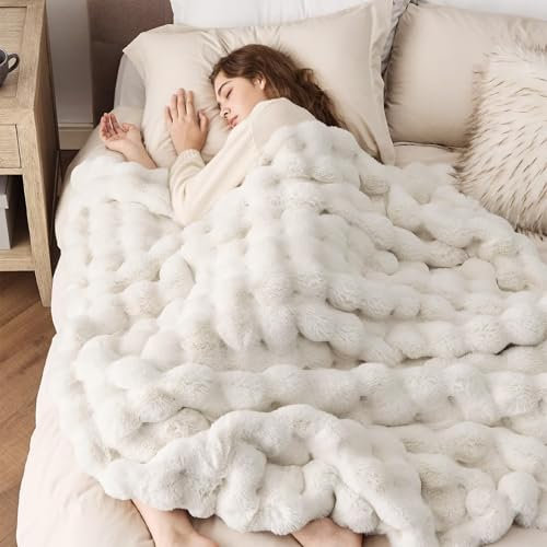 Kuscheldecke Flauschig Decke, Dicke und Warme Sofadecke für Den Winter, Kunstfelldecke, Wohn- & Kuscheldecken, Plüsch Decke für Couch und Bett, Sofaüberwurf Decke