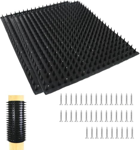 Juego de 2 cepillos de masaje para caballos, 40 piquetas, almohadilla para picor para caballos y ganado, rascador de espalda de caballos, accesorios para caballos