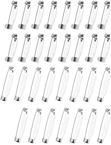 200 Stück Broschennadeln, 20/25mm Silber Sicherheitsnadeln, Mini Anstecknadel, Safety Pins Klein mit 2 Löchern für DIY Crafts Abzeichen Corsage Schmuck