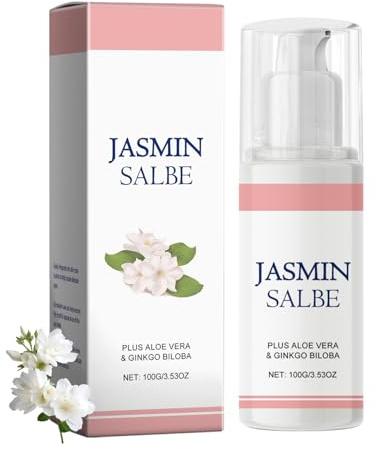 Jasmin Salbe Augen 100g Jasminsalbe,Augencreme Gegen Augenringe,Jasminsalbe Augenringe Schlupflider Pink Aktiv Jasminsalbe,Schlupflider Creme for Removing Eye Bags,Dark Circles,Drooping Eyelids