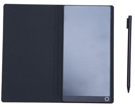 LCD-Schreibtafel 6,5 Zoll, digitaler Notizblock für Notizen und Skizzen | Löschbar per Knopfdruck, mit Stift und Schutzhülle, Sperrschalter gegen versehentliches Löschen, CR2016-Knopfzelle
