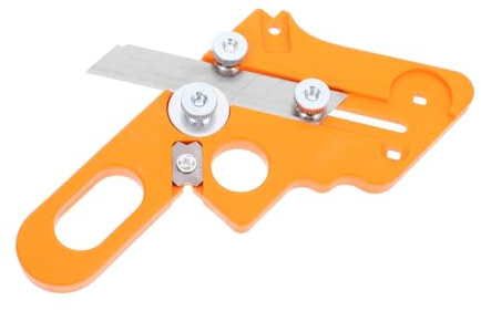 BAZEITFLOW Coupe-bordures Manuel Pour Travail Du Bois Lame En Acier Rayon 1,5, Outil De Finition Pour Placage De Chants, Rugueux Compact Et Portable, Adapté Bricolage Et Menuiserie Professionnelle