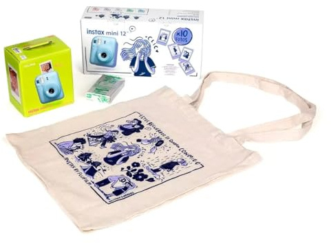 Fujifilm Kit Blossom Instax Mini 12 Pastel Blue - Cámara Instantánea