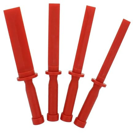 4 Pièces Couteau à Mastic, Grattoirs en Plastique, Jeu de grattoirs, Spatules Plastique, Grattoirs en Plastique pour Retirer les Joints, Outil de Grattoir de Peinture pour Décalcomanies, Papier Peint,