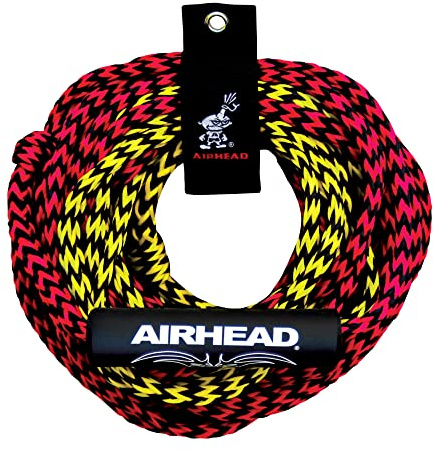 Airhead 2 Section Tow Rope, 1-2 Rider Towable Tubes, 60-Feet, 2,375 Break Strength