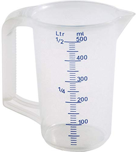 Gilberts 1/2 litro di plastica Misura Servizio Brocca, Trasparente, 1/2 litro