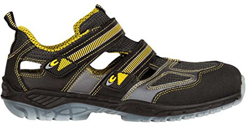 Cofra 30040-001.W37 ACE S1 P SRC säkerhetssandaler, svart/gul, storlek 37
