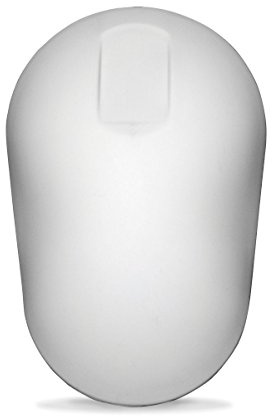 PUREKEYS Hygiene Maus - kabellos - 40075 - Weiss - leicht desinfizierbar & abwaschbar, Schutzgrad IP 66 - Silikonummantelte Computermaus mit 2 Knöpfen und Touchscroll