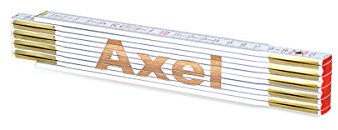 Zollstock Axel mit Namensgravur personalisiert Geschenk