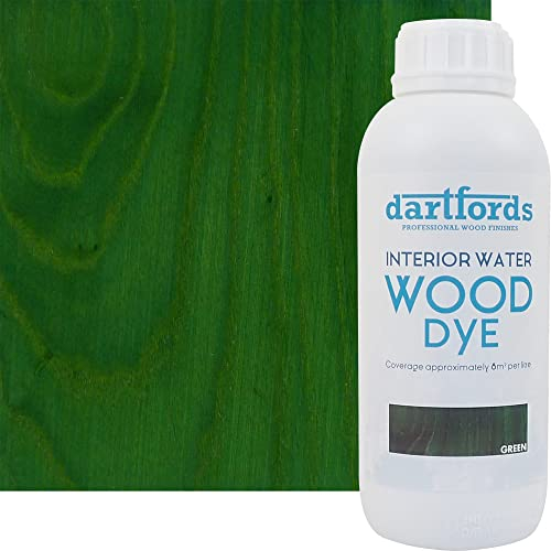 Green Interior Water Based Wood Dye 1 Litre Bottle