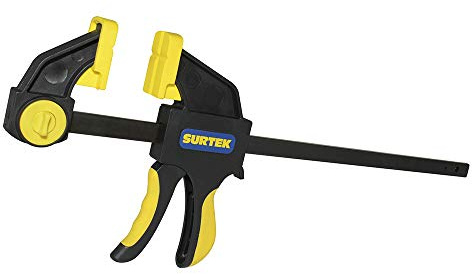 SURTEK Quick Clamp - 12 Dual Function Rapid Grip Bar Clamp/Spreader with One-Handed Action & Quick Release Lever - 107097