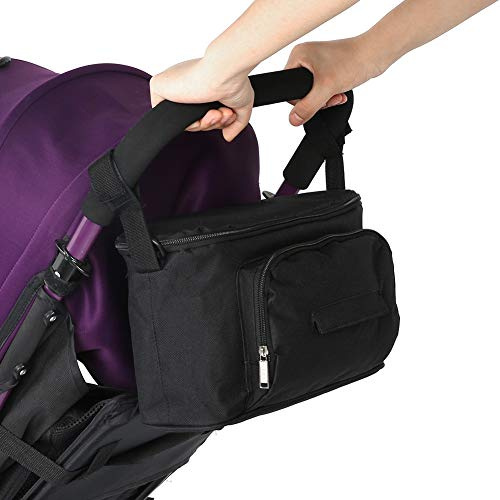 Kinderwagen Tasche Universal Wasserdichte Kinderwagen Aufbewahrungstasche Flasche Tuch Windeln Halter Hängen Aufbewahrungstasche für Organize Baby Zubehör