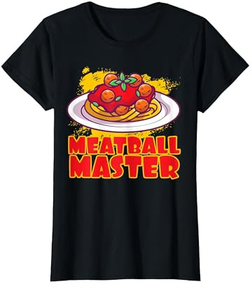 Meatball Master Pasta Food Spaghetti Meatballs Tomato Sauce T-Shirt