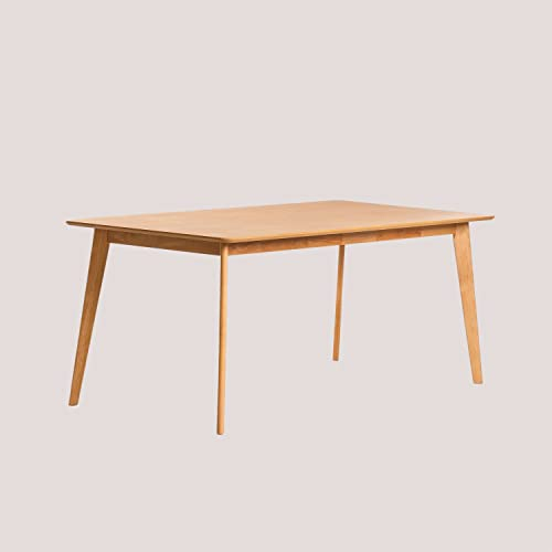 SKLUM Esstisch rechteckig aus MDF (180 x 90 cm) Kerhen Braun Natur
