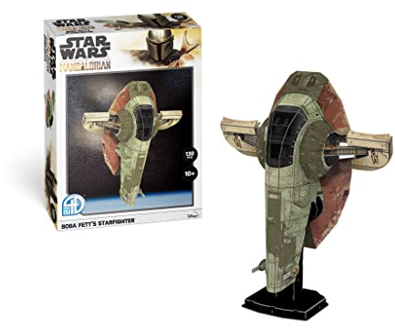 Revell The Mandalorian Kartonmodellbausatz I Detailgetreuer Modelbausatz des Boba FETT'S Starfighter I für Jung und Alt I 130 Teile I für Star Wars Fans I Ideale Geschenkidee für jeden Anlass