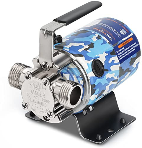 TecHome Water Hose Pump, 115V 1/10HP 330GPH Utility Pump Rain Barrel Pump Waterbed Pump, Water Pump For Pool Draining, With Water Hose Kit, Camouflage Color