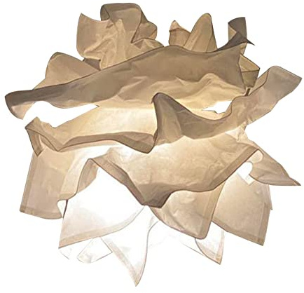 Sharplace Paper Lamp Shade Ceiling Pendant Light Cover Decoration White Flower Lampshade for Office Living Room Kitchen Restaurant Decor, S