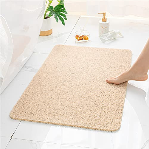 Penubuy rutschfeste Duschmatte, 40 * 60cm rutschfeste Matte mit poröser Struktur, langlebig und leicht zu reinigen（beige）