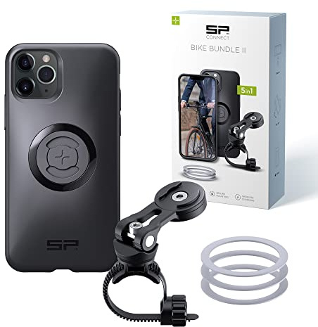 SP CONNECT Bike Bundle II | SPC+ | kompatibel mit iPhone 11 Pro/XS/X | Handyhalter für Fahrradlenker | Mountainbike Rennrad Handy Halterung