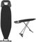 Duffy® Ironing Board Table Folding Metal Iron, Lightweight Iron Board Rack Foldable Non Slip (Black (120 x 40 cm))