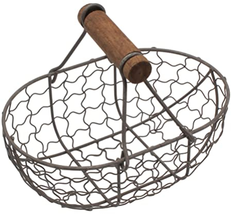 HOLIDYOYO Küchenaufbewahrung Eierspeicher Korb Metall Retro-farm-design Organizer Für Frische Eier Obst Und Snacks Für Partys Und Zusammenkünfte Vielseitiger
