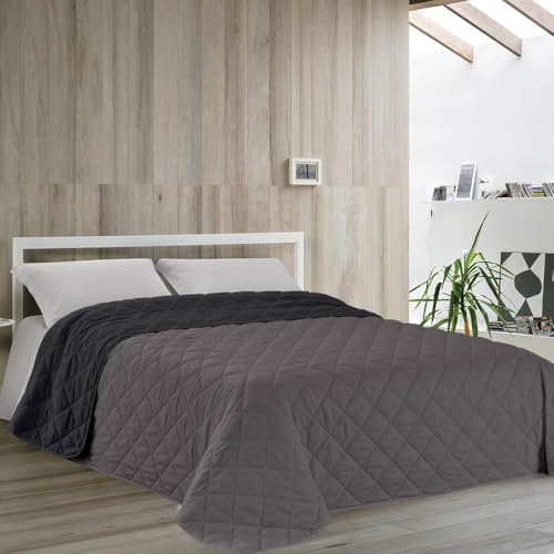 Dorian Home - Trapuntino Leggero Copriletto Una Piazza e Mezza 220x260 Double Face Estivo e Autunnale Trapuntato in 100% Microfibra Anallergica 4 Stagioni, Trapunta Primaverile Mezza Stagione Morbida