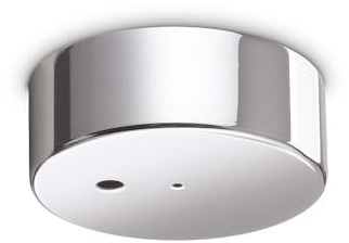 Zeitgenössische Rosette Metall Chrom 1 Licht
