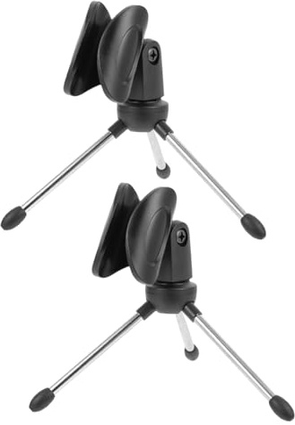 CORHAD Faltbarer Mikrofonständer mit Tischhalterung Verstellbares Stativ aus Langlebigem Material Kompakter Desktop Mikrofonhalter für Gesang und Aufnahme