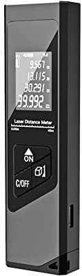 Land Measuring Device 40/60/80m Distance Meter Rangefinder Tape Measure Digital Rangefinder with Angle Measure Rangefinder Area Planner(Without horizontal-02,60m)
