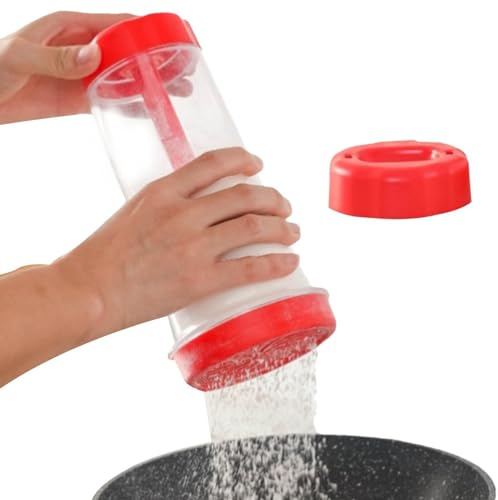 Humdcdy Kitchen Flour Sifter - Handheld Baking Sifter for Kitchen,Portable Wear-Resistant Flour Duster, Lightweight Sieve Tools for Restaurant