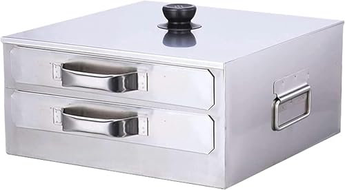 FLTRGO Macchina per cuocere a Vapore i Rotoli di Pasta di Riso, cuoci a Vapore i Rotoli di Riso Cinese in Acciaio Inossidabile, cuoci a Vapore per Alimenti con Coperchio Rimovibile~/