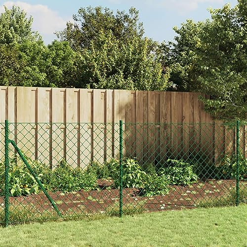 Home Garden,Chain Link Fence Green 1x10 m