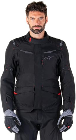 Alpinestars ST-1 wasserdichte Motorrad Textiljacke, schwarz, XL | Wasserdicht