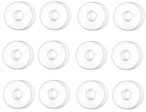Wouueso Lot de 12 bobeches en verre pour bougeoirs ronds pour bougies pour centre de table de mariage