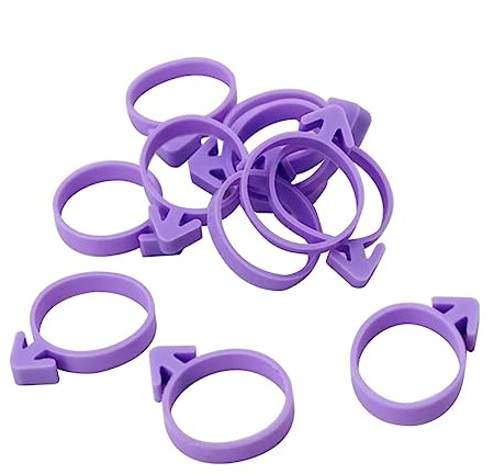 Ipetboom Anillo para Mangas Pasteleras 12 Piezas Sellado de Mangas Banda Elástica Material Resistente para Decoración de Tartas Utensilios de Repostería