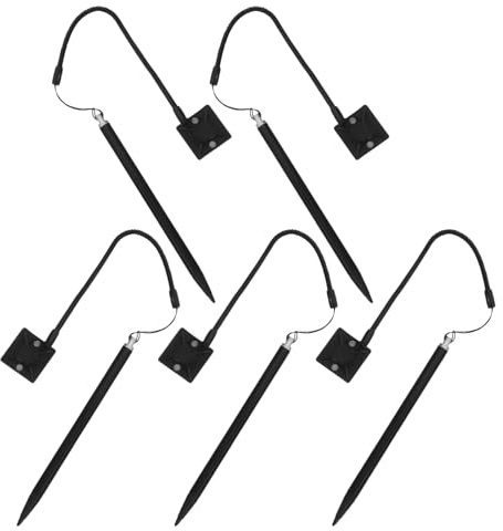 MERRYHAPY 5 Pezzi Penne Stilo Resistive con Corda Molla e Base Supporto Penna Portatile per Scrittura e Navigazione su Schermi Touch Pos Alta Precisione e Compatibilità