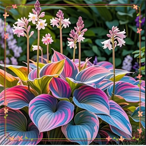 Perenni,resistenti,splendente e vivace,Facile da curare,Rizoma hosta,Vari Colori,bellissima.-4Hosta-A