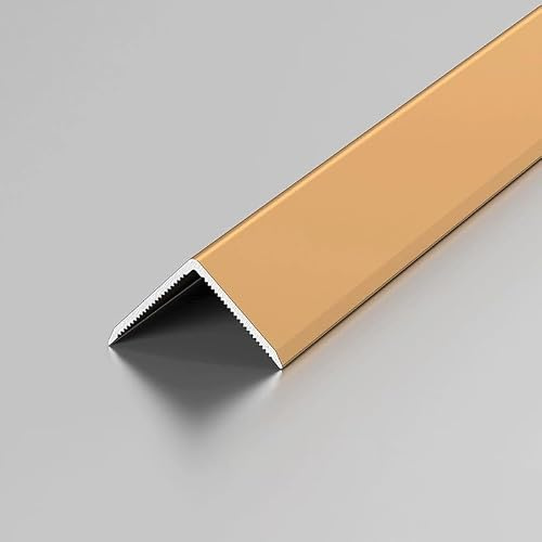 Kakelprofil, L-formad vinkelprofil, aluminiumtröskelprofiler, övergångsprofiler för golv, hörnskydd, golvskarvning - 100 cm