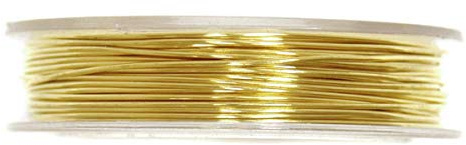 Craft Factory The Coloured Brass Wire - Gold, 5m x 0.5mm