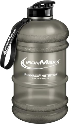 IronMaxx Water Gallon - Frosted Grey 2200ml | Senza BPA e DEHP | Borraccia ermetica con scala graduata | Disponibile in vari colori – perfetta per sport, lavoro e uso quotidiano